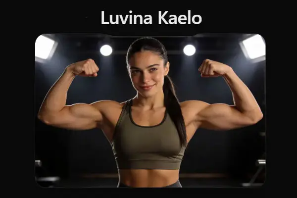 Luvina Kaelo official website — IFBB Pro Bikini athlete personal brand and aesthetic fitness portfolio